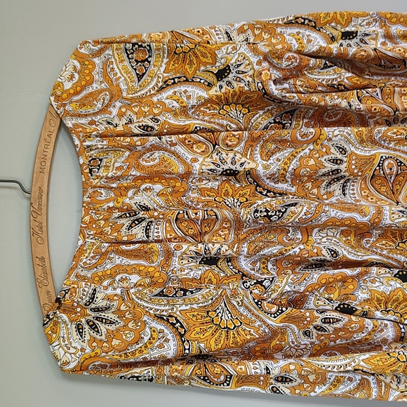 NWT! Michael Kors Floral Paisley Print Peasant Blouse Size Small - Picture 5 of 7